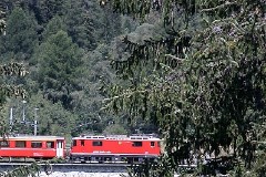 RhB (Rhätische Bahn), Lavin 16. July 2003